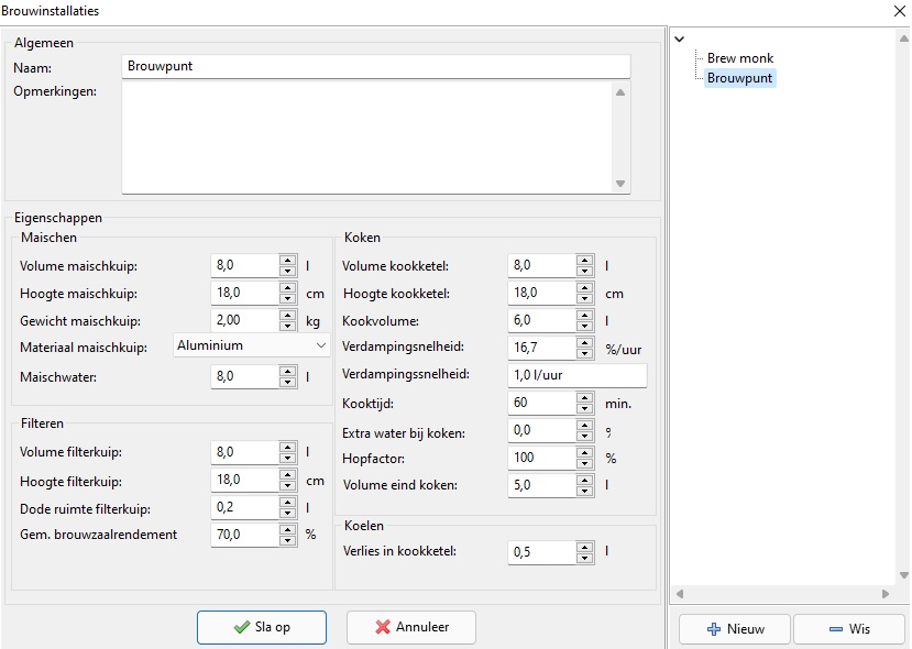 Brouwinstallatie | Brouwpunt
