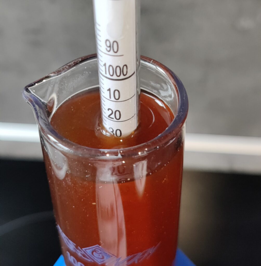 Hydrometer aflezen