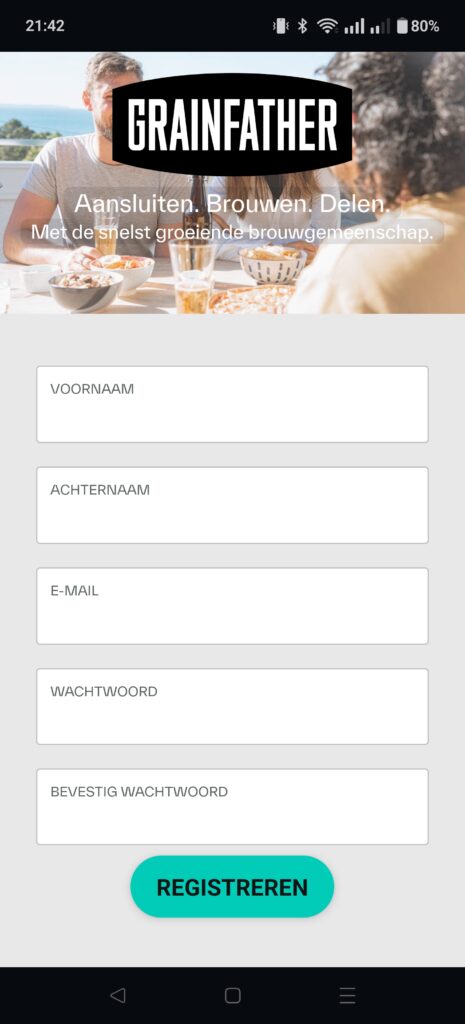 Brewfather app stap 2