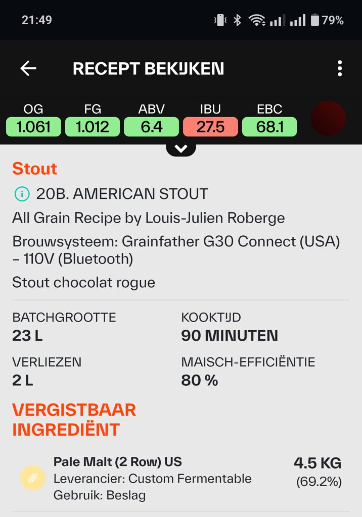 Brewfather app stap 4