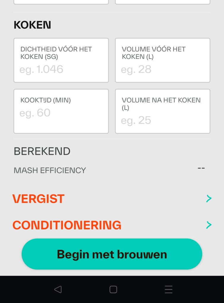 Brewfather app stap 5