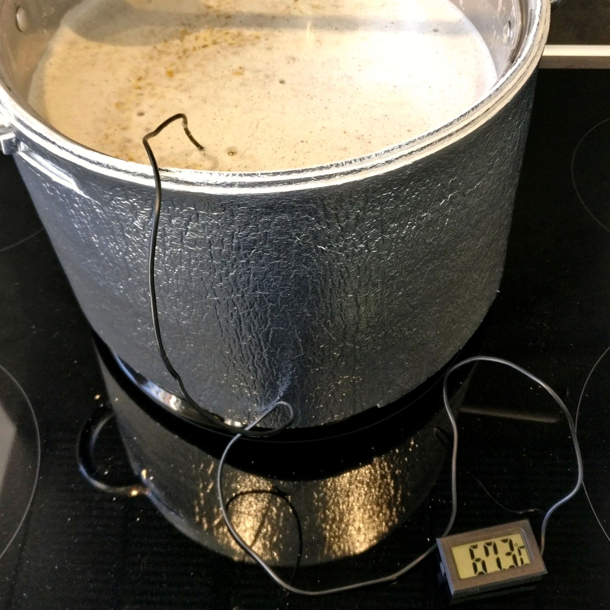 Brouwen volgende de pan methode